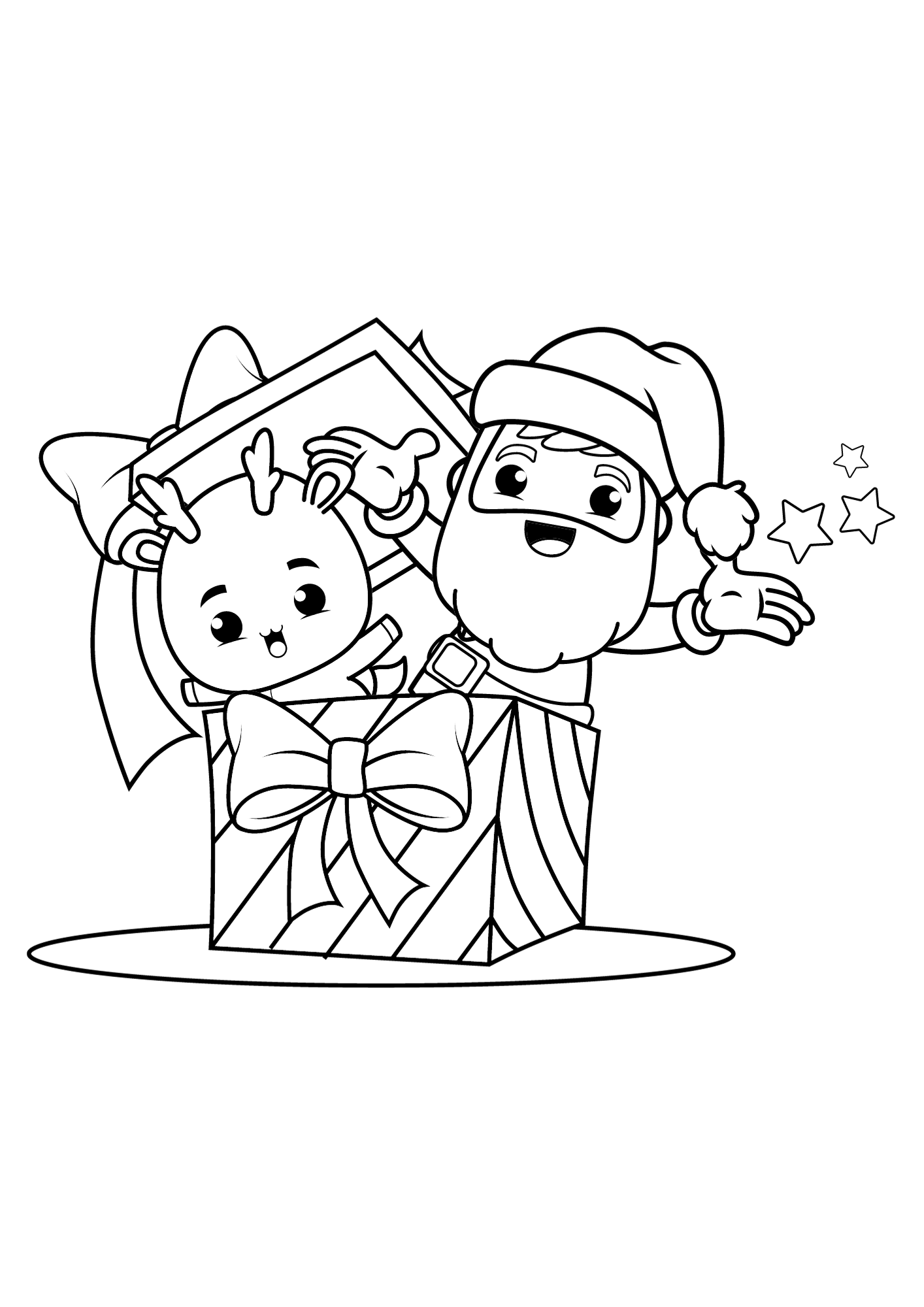 Sweet Santa Claus Coloring pages