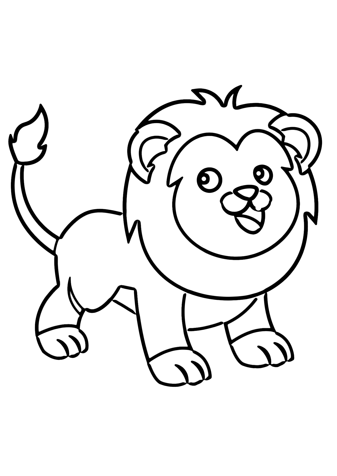 Lion Printable For Kids