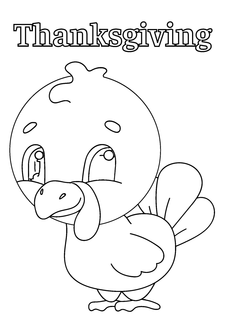 Thanksgiving Image Coloring Page
