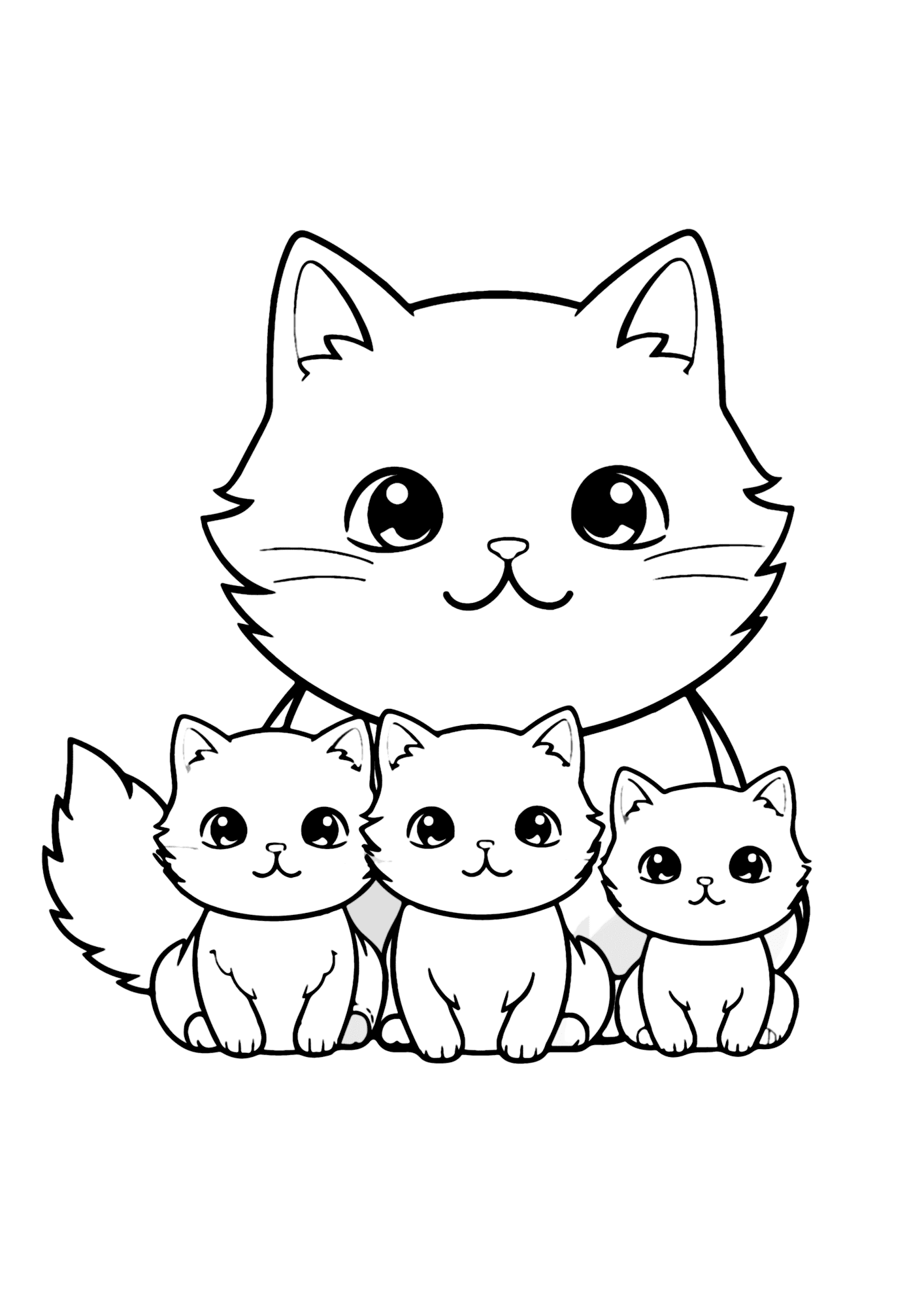 Cat Coloring Pages For Kids