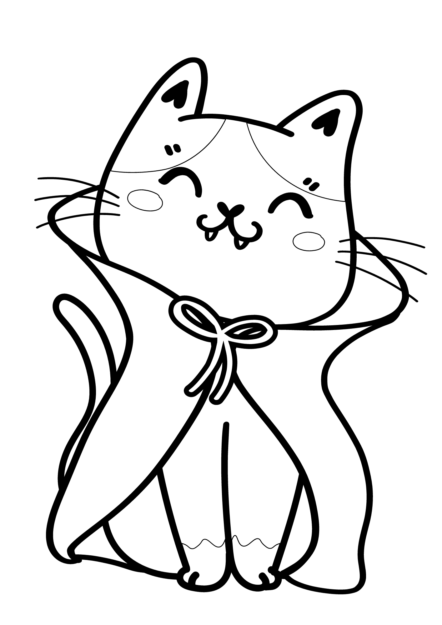 Cat Painting Coloring Pages