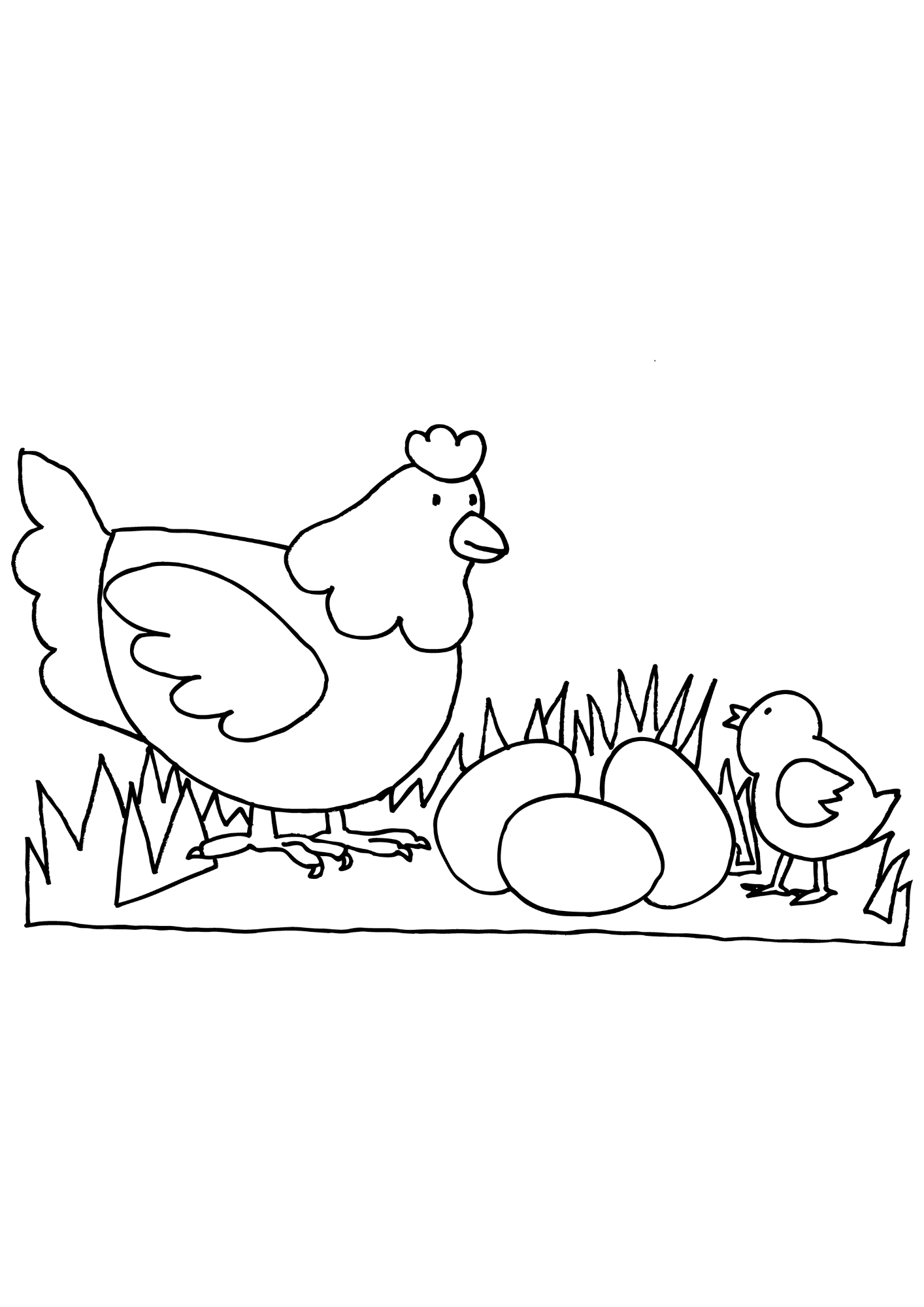 Chicken Printable Coloring Pages