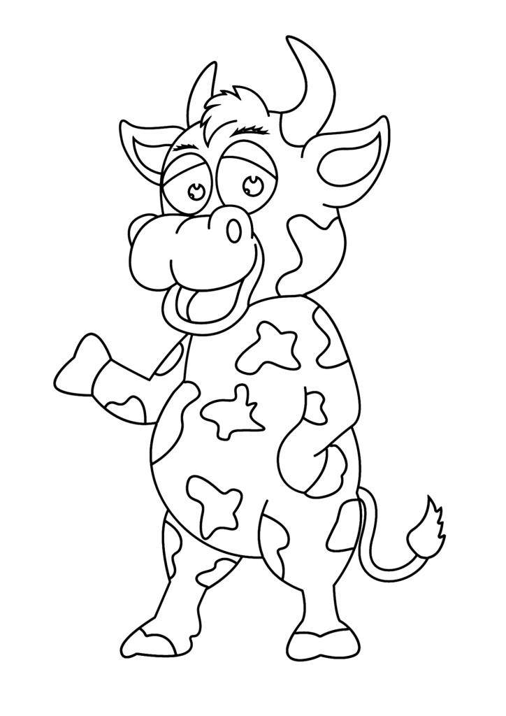 Cow Image Coloring Page