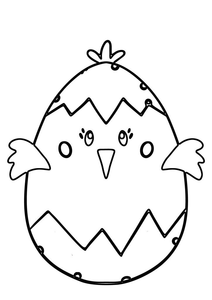 Free Printable Easter Chicks Coloring Pages
