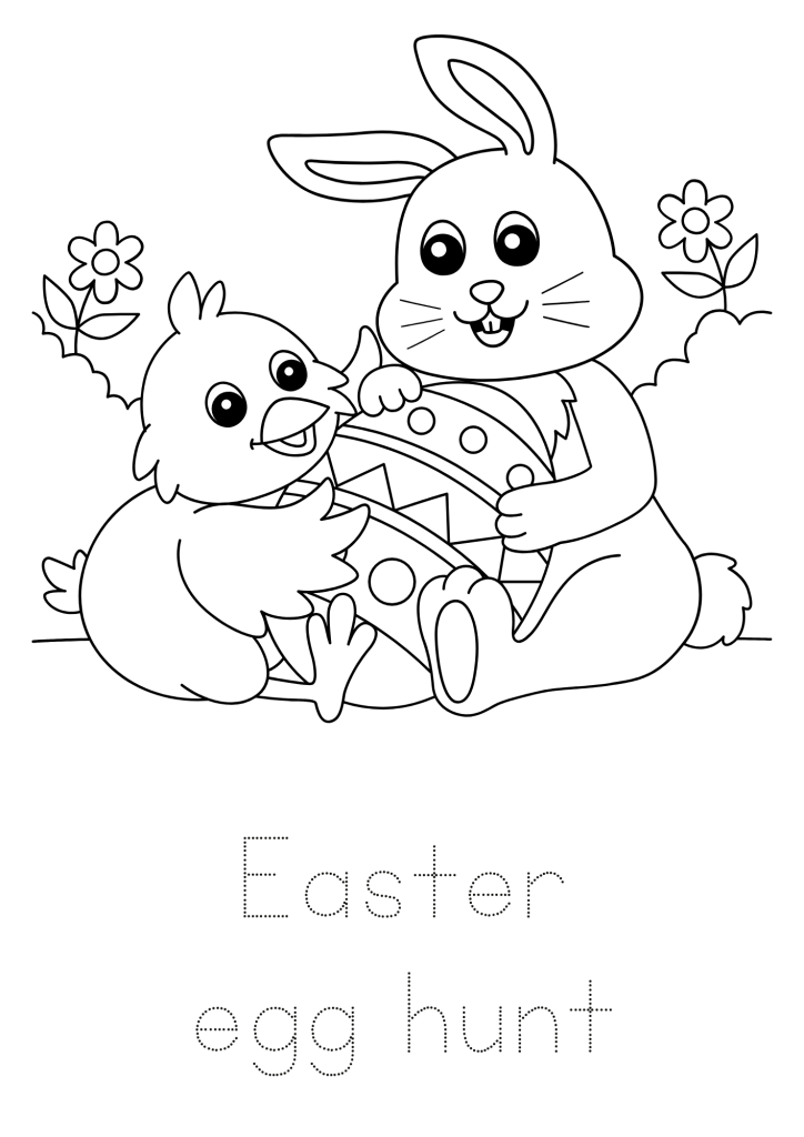 Easter Bunny Printable Coloring Pages