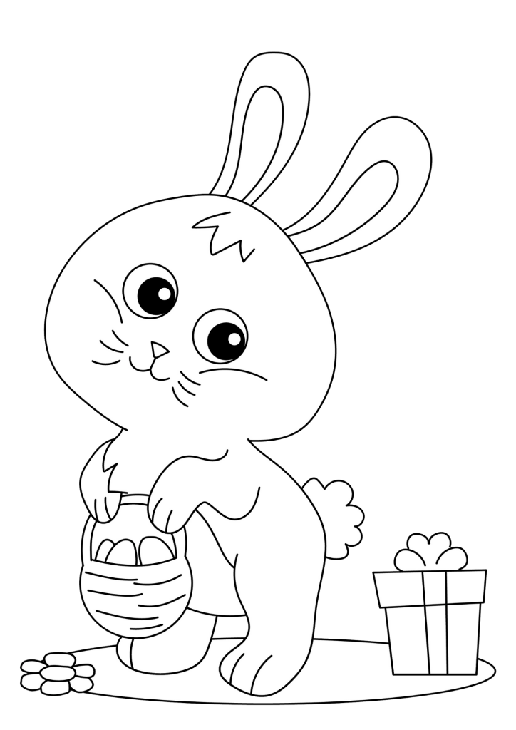 Easter Egg Bunny Coloring Pages