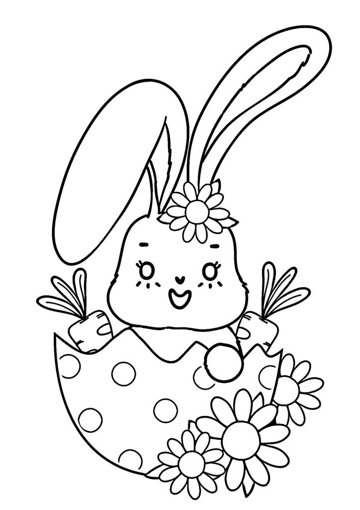 Free Easter Bunny Color Pages
