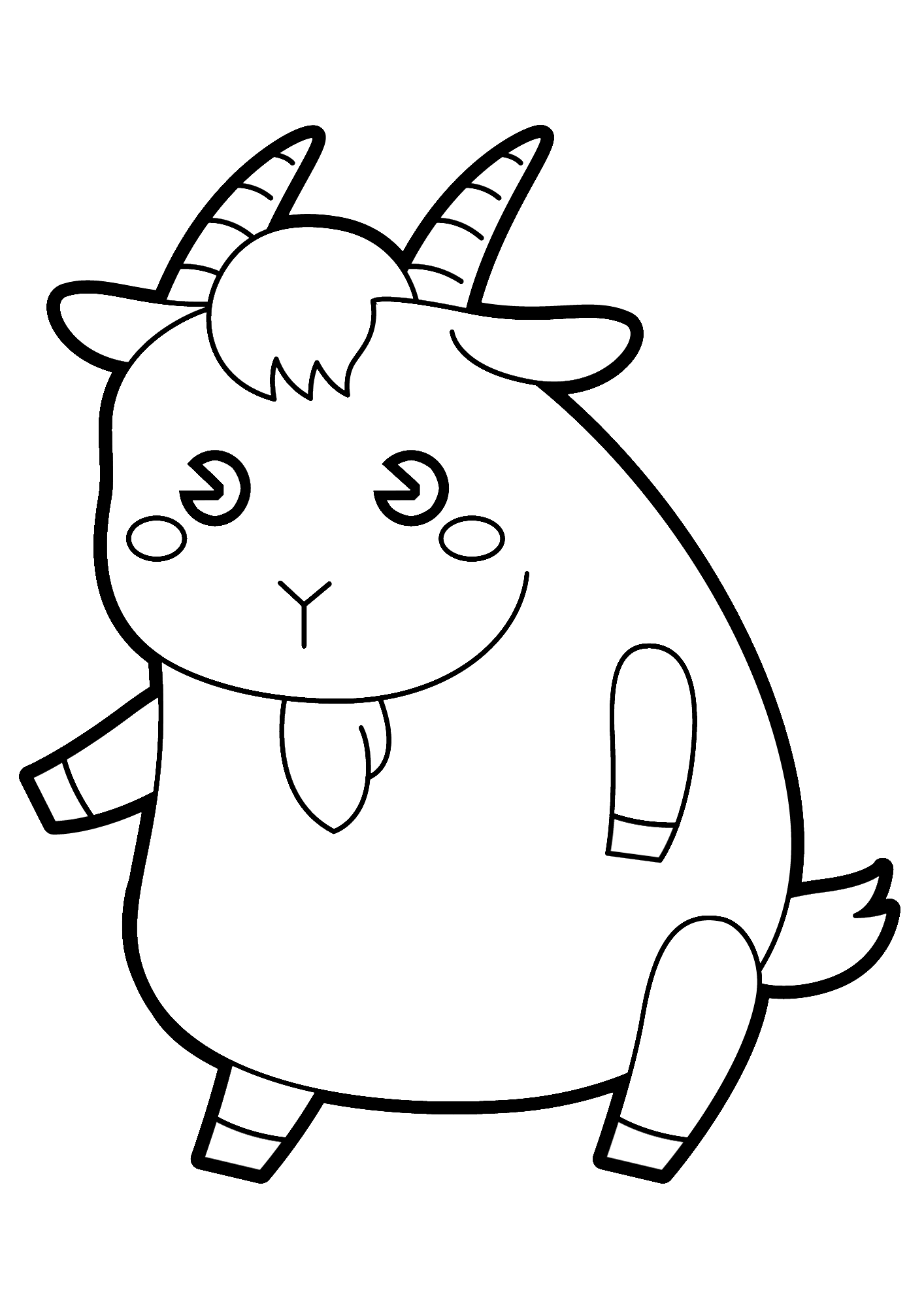Free Goat Coloring Pages
