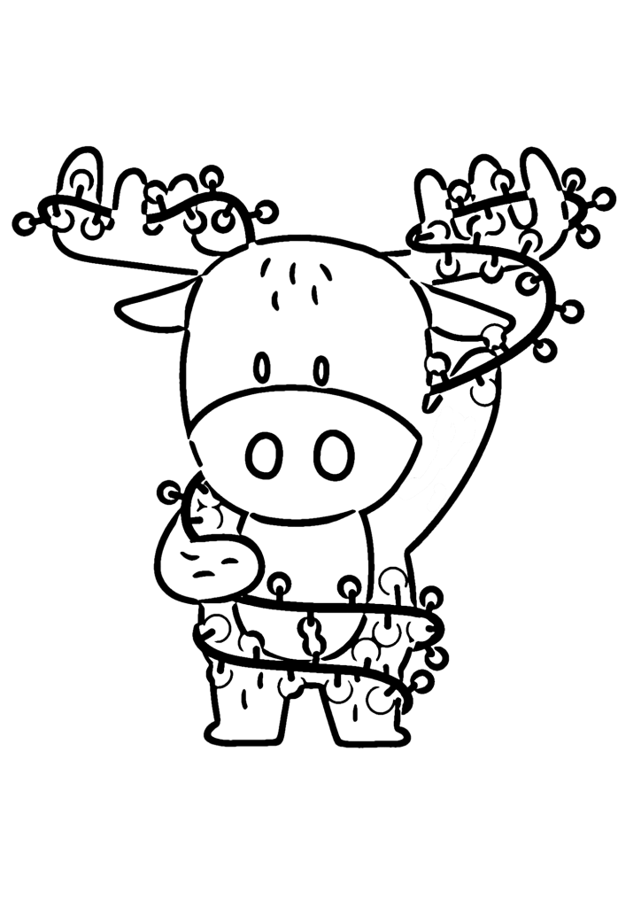 Free Moose Coloring Pages
