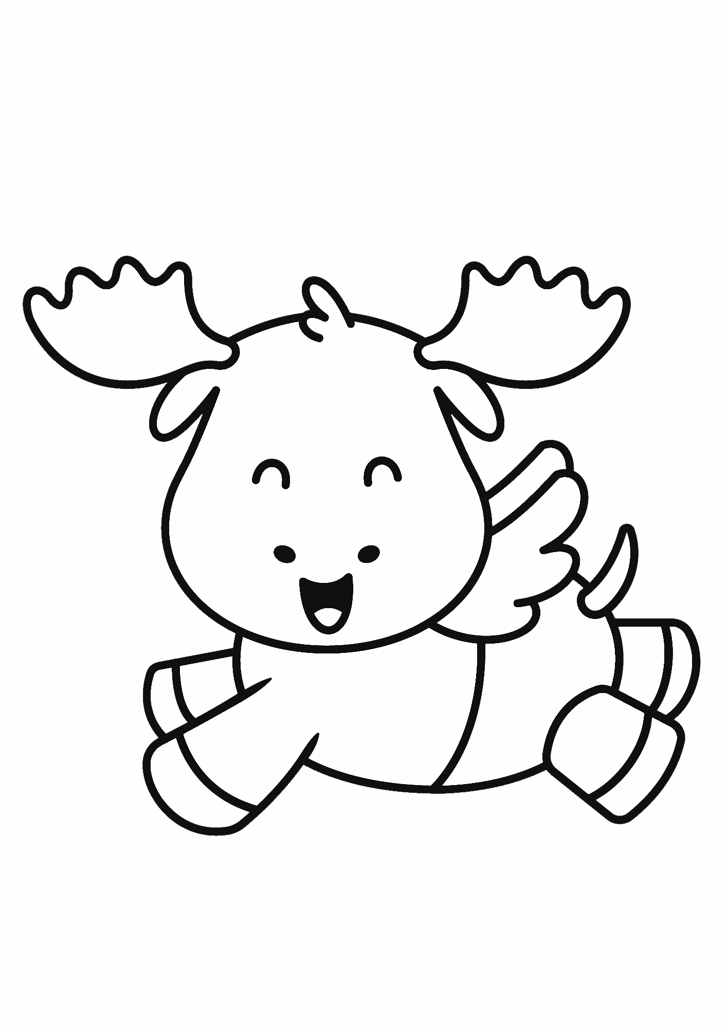 Free Moose Coloring Pages For Children