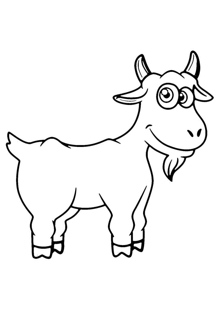 Goat Coloring Sheet