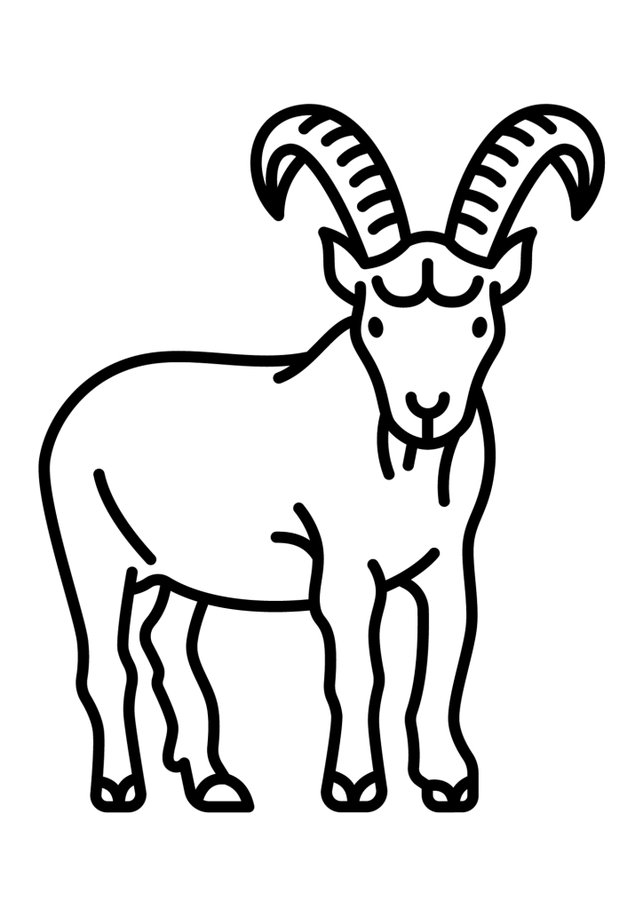 Goat Drawing For Children