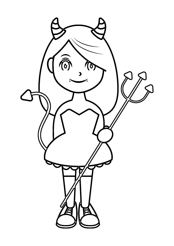 Halloween Party Coloring Pages For Kids