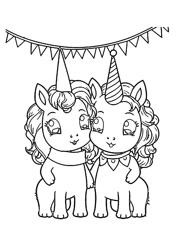 Happy Birthday Picture Coloring Pages