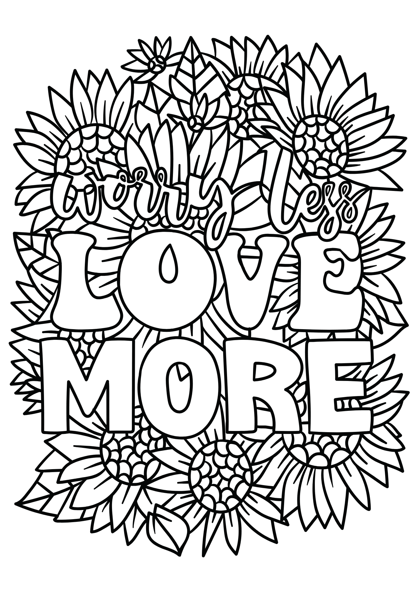 Happy New Year 2024 For Adult Coloring Page