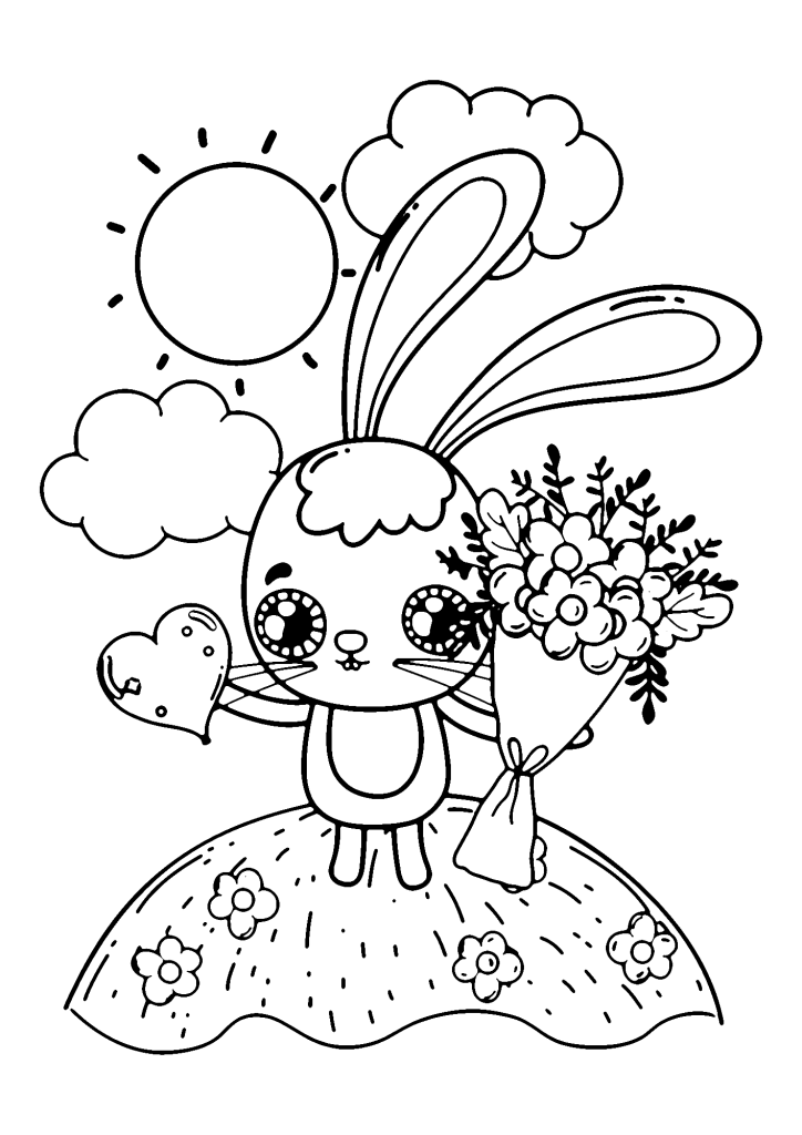Happy Valentine's Day Free Coloring Page