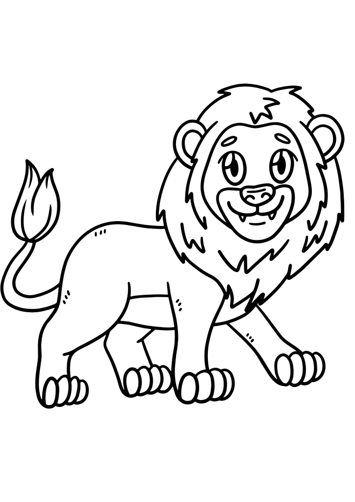 Lion Printable For Children