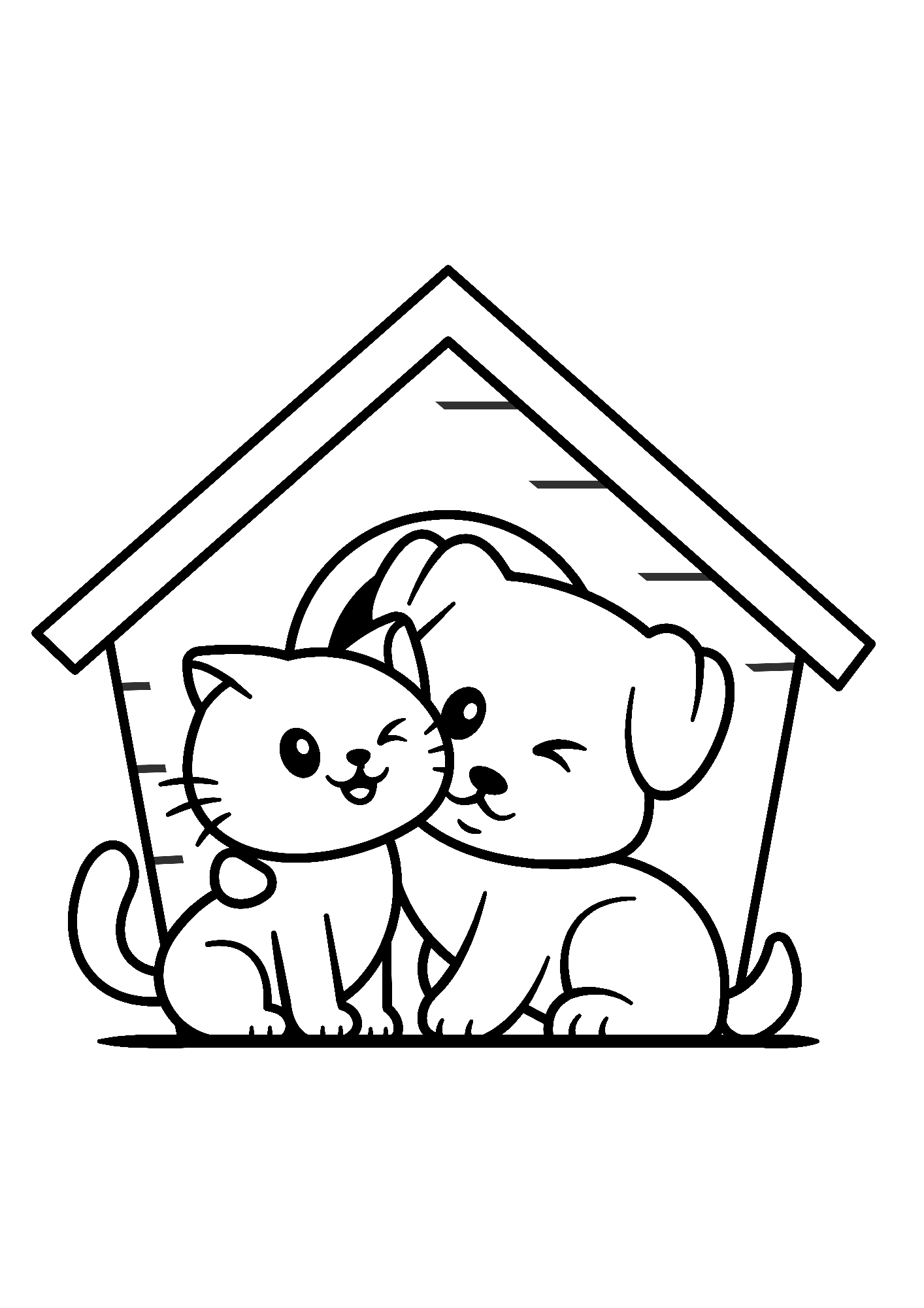 Lovely Dog Coloring Pages
