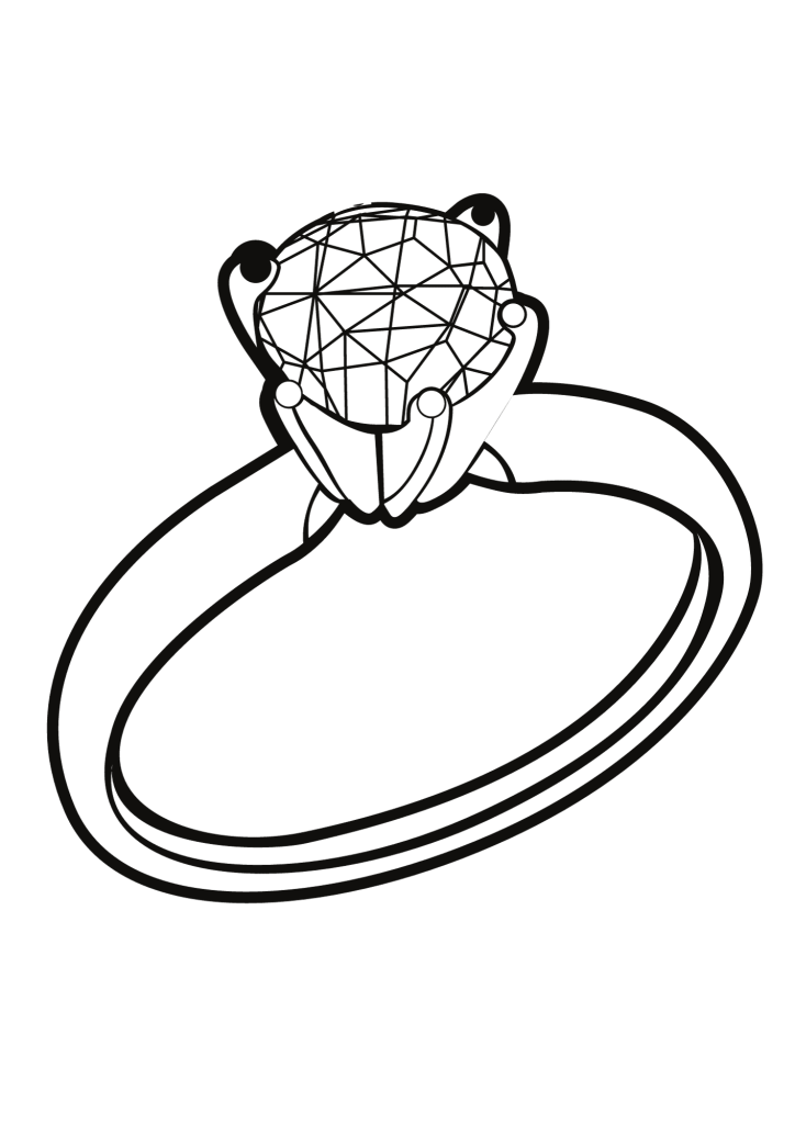 Luxury Ring Coloring Page