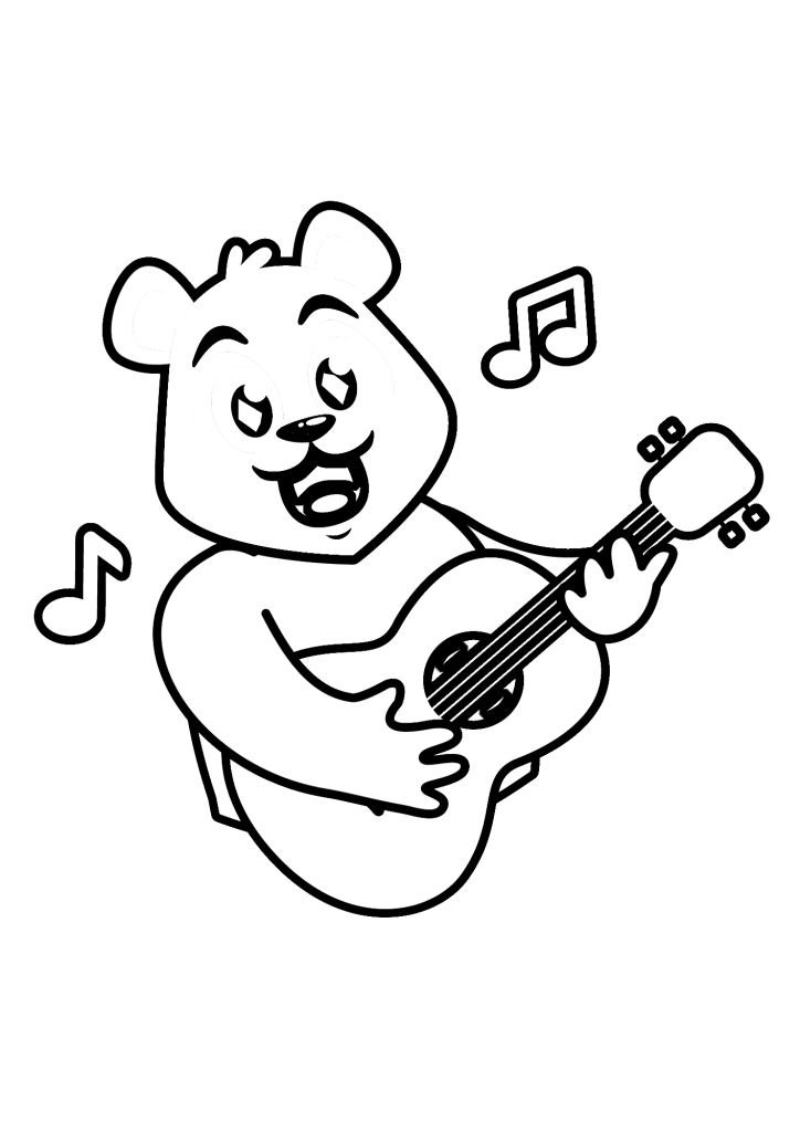 Panda Guitar For Children
