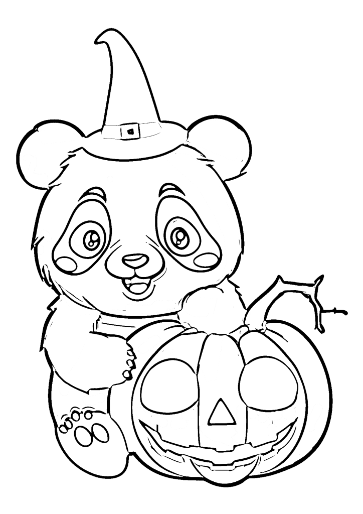 Panda Picture Coloring Page