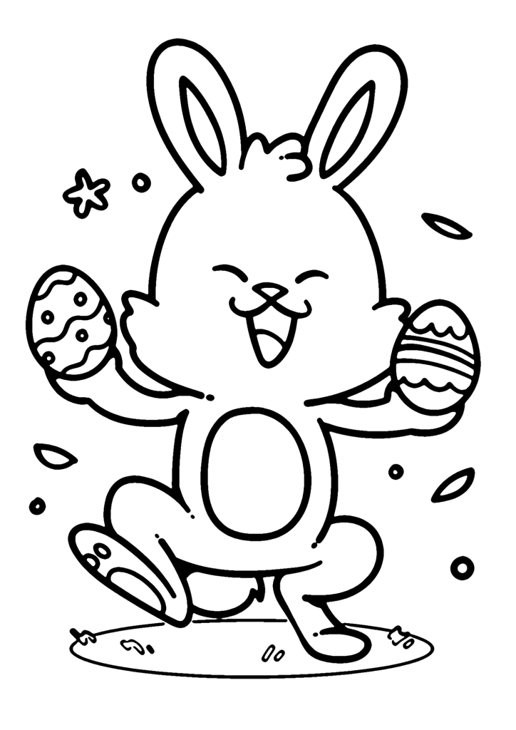 Preschool Easter Bunny Coloring Pages