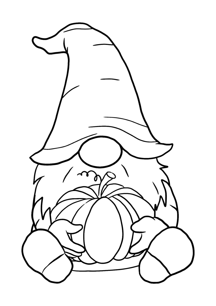 Pumpkin Thanksgiving Coloring Page