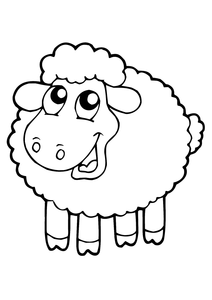 Sheep Printable Coloring Pages