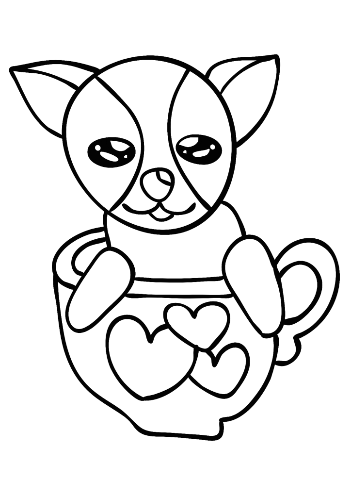 Smile Dog Coloring Pages
