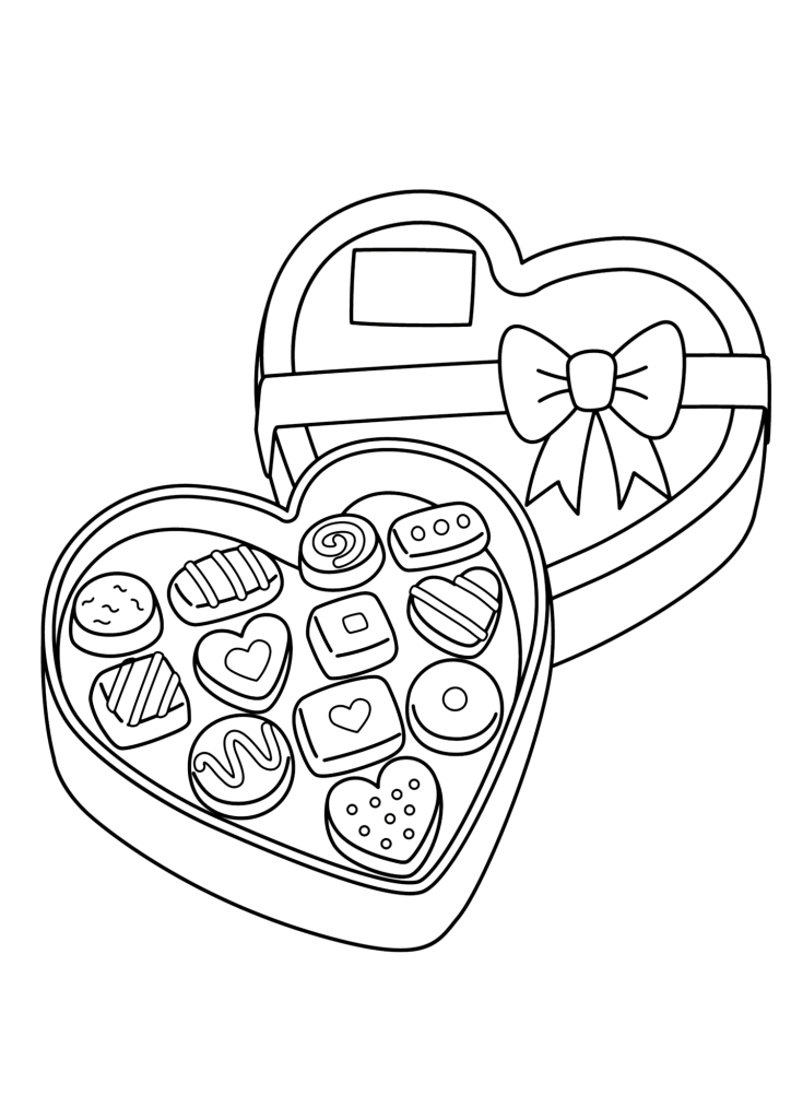 Valentine's Day Picture Coloring Page