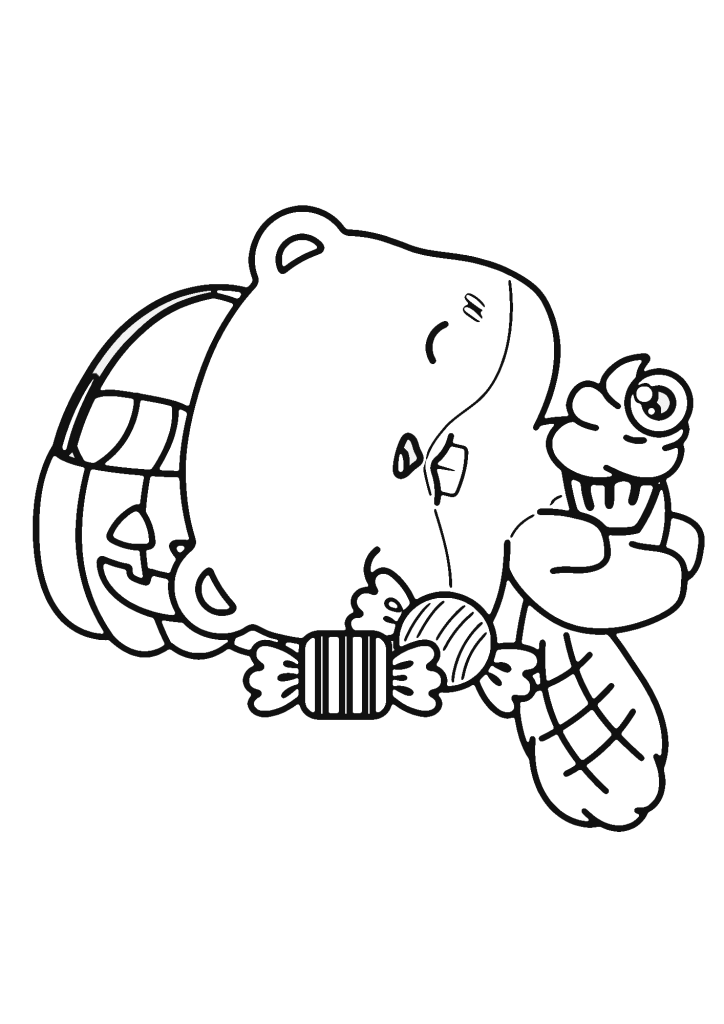 Beaver Drawing Coloring Page