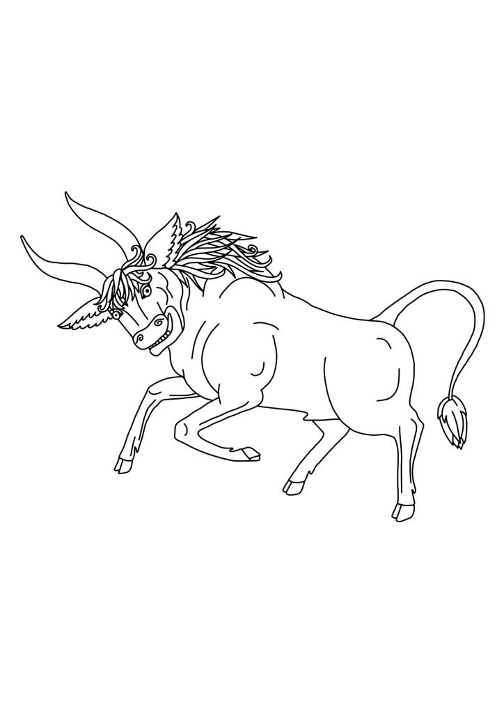 Buffalo Picture Coloring Page