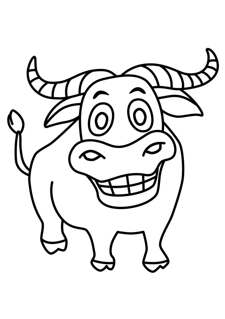 Buffalo Smile Coloring Pages