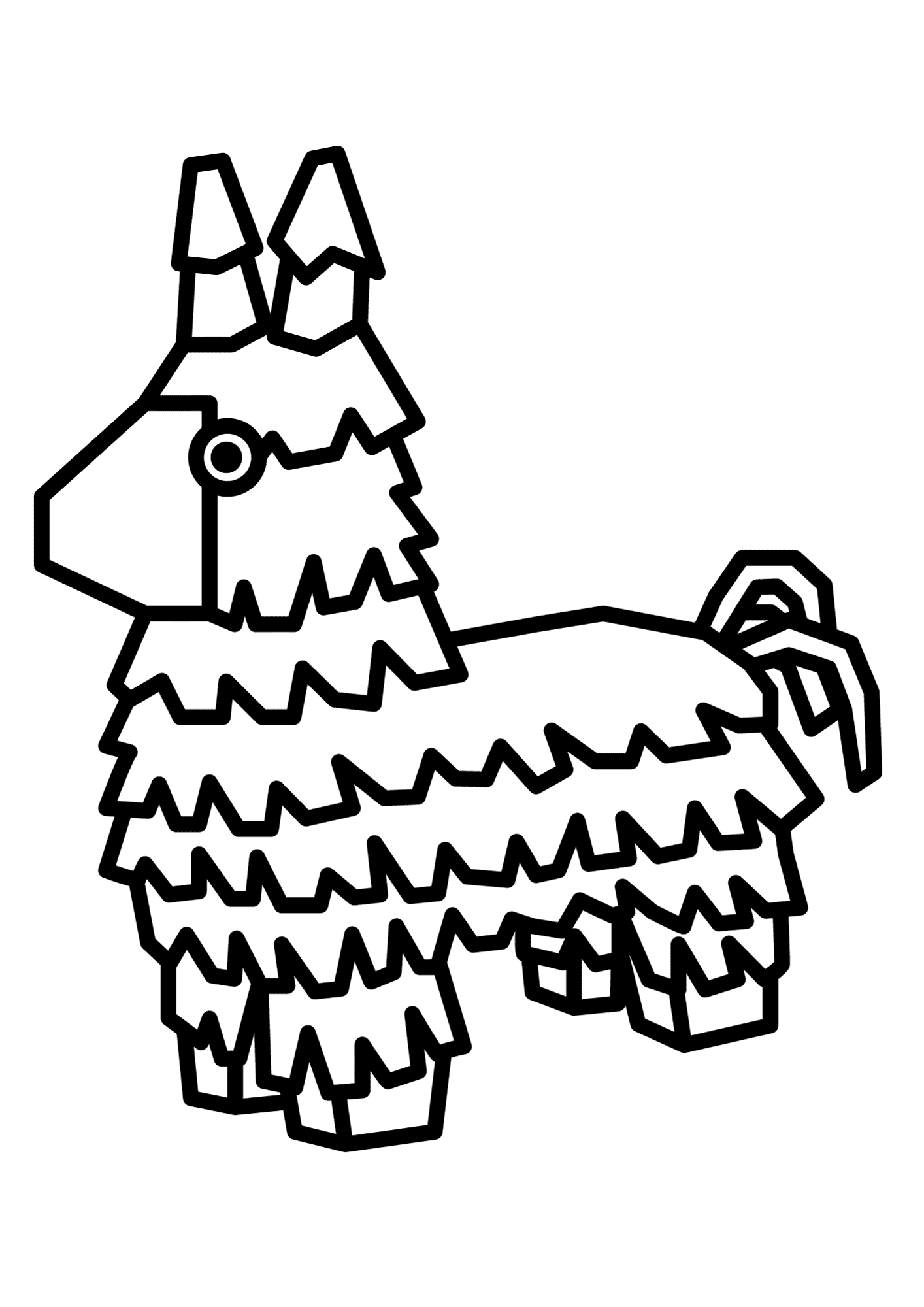 Donkey Image For Kids Coloring Page