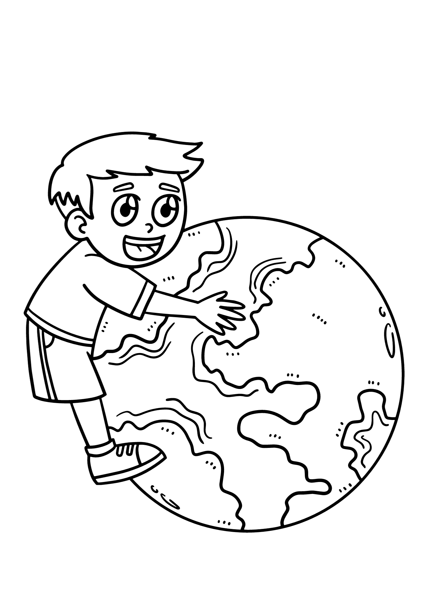 Earth Day Printable Coloring Page