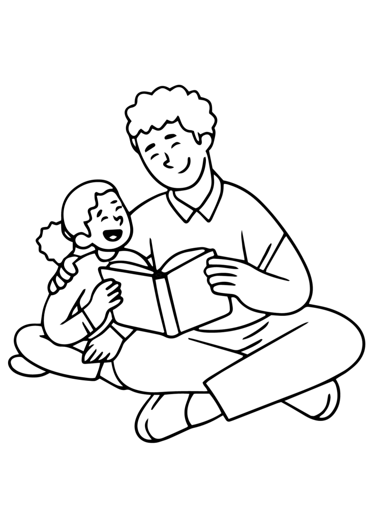 Father's Day Doodle Coloring Page
