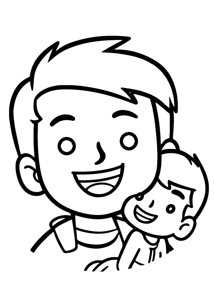 Father's Day Image Coloring Page
