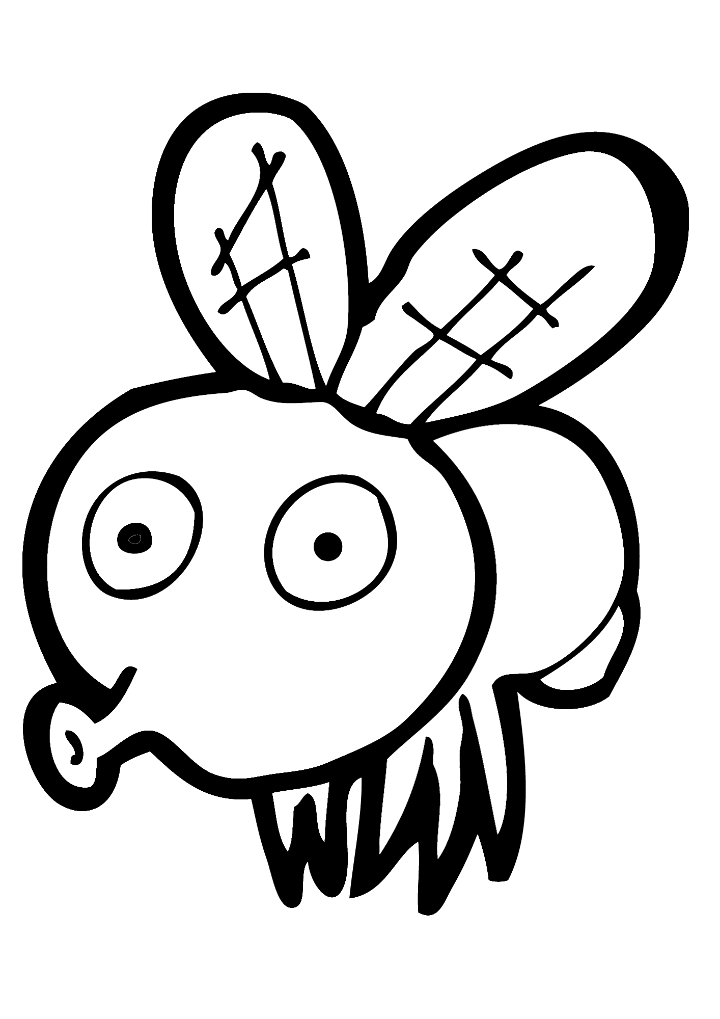 Fly Painting Coloring Pages