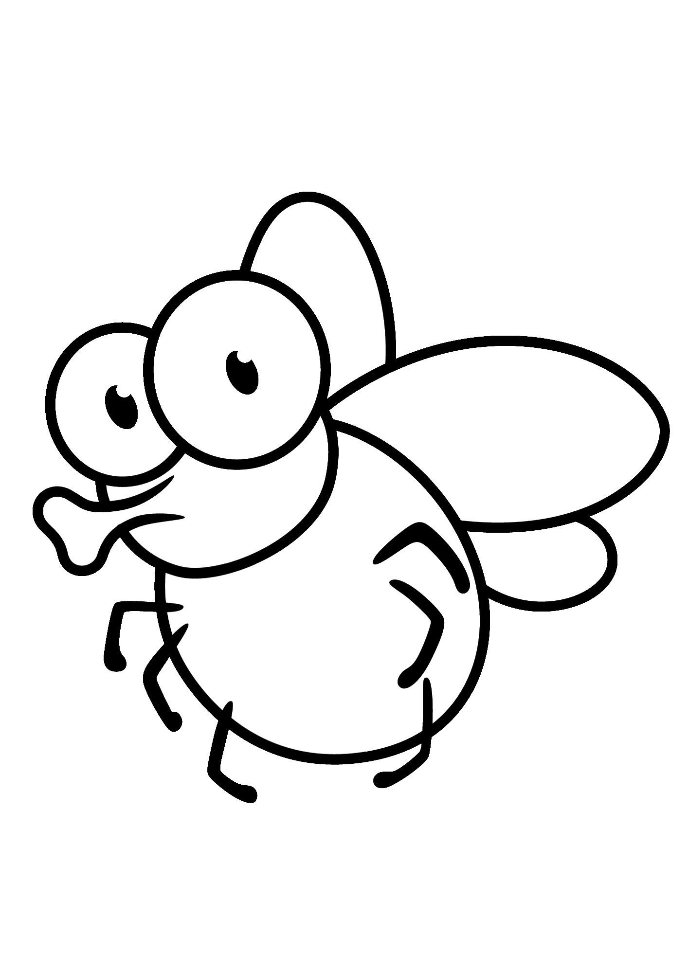 Fly Printable Coloring Pages