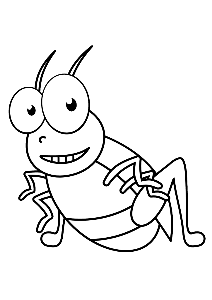 Grasshopper Comics Coloring Page