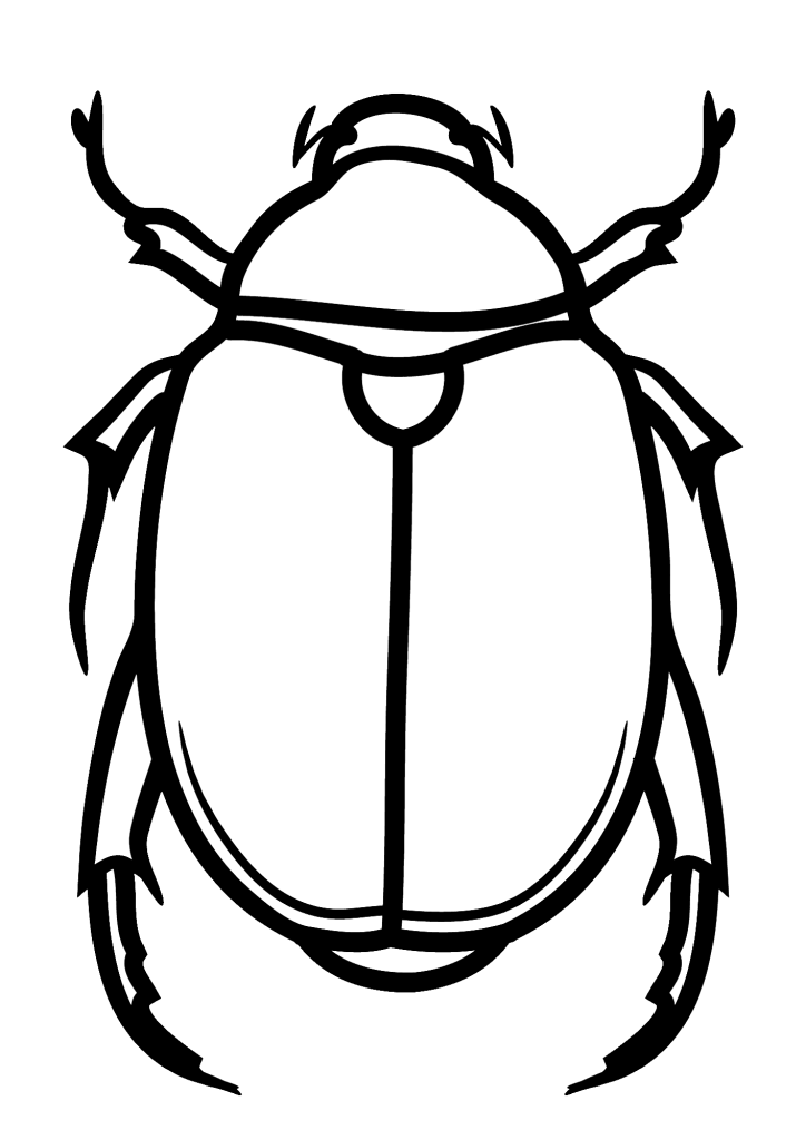 Green Carab Beetle Coloring Page