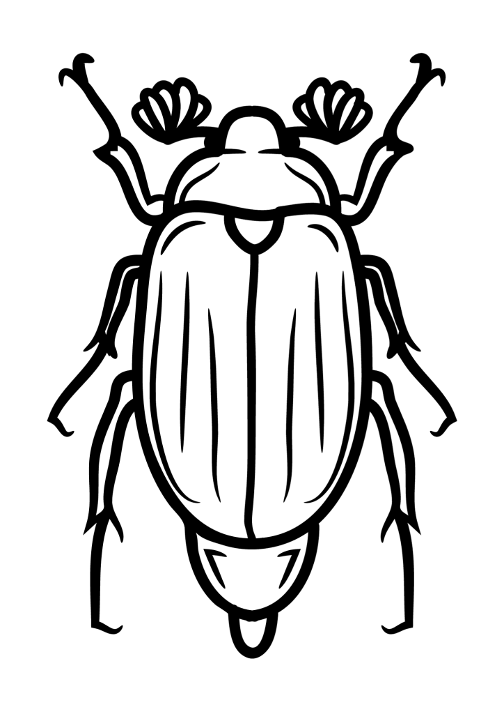 May Bug Coloring Page