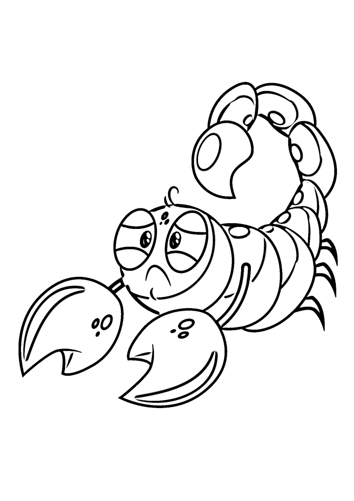Scorpion Painting Coloring Page