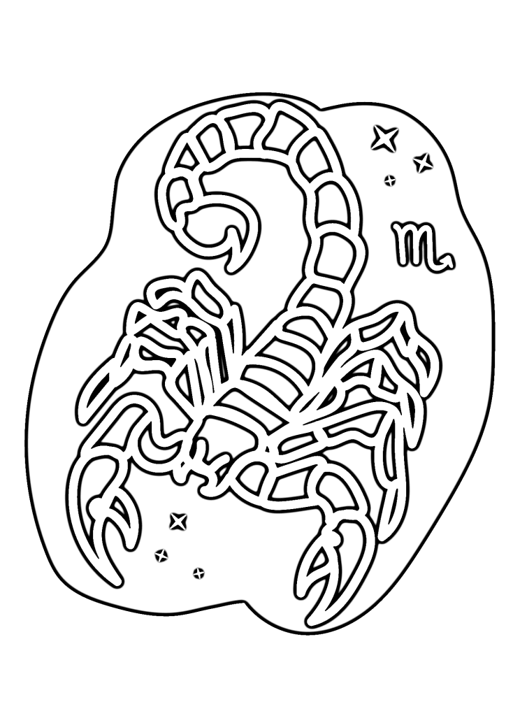 Scorpions Painting Coloring Page