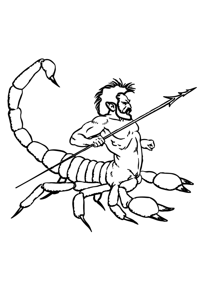 Scorpions Picture Coloring Page