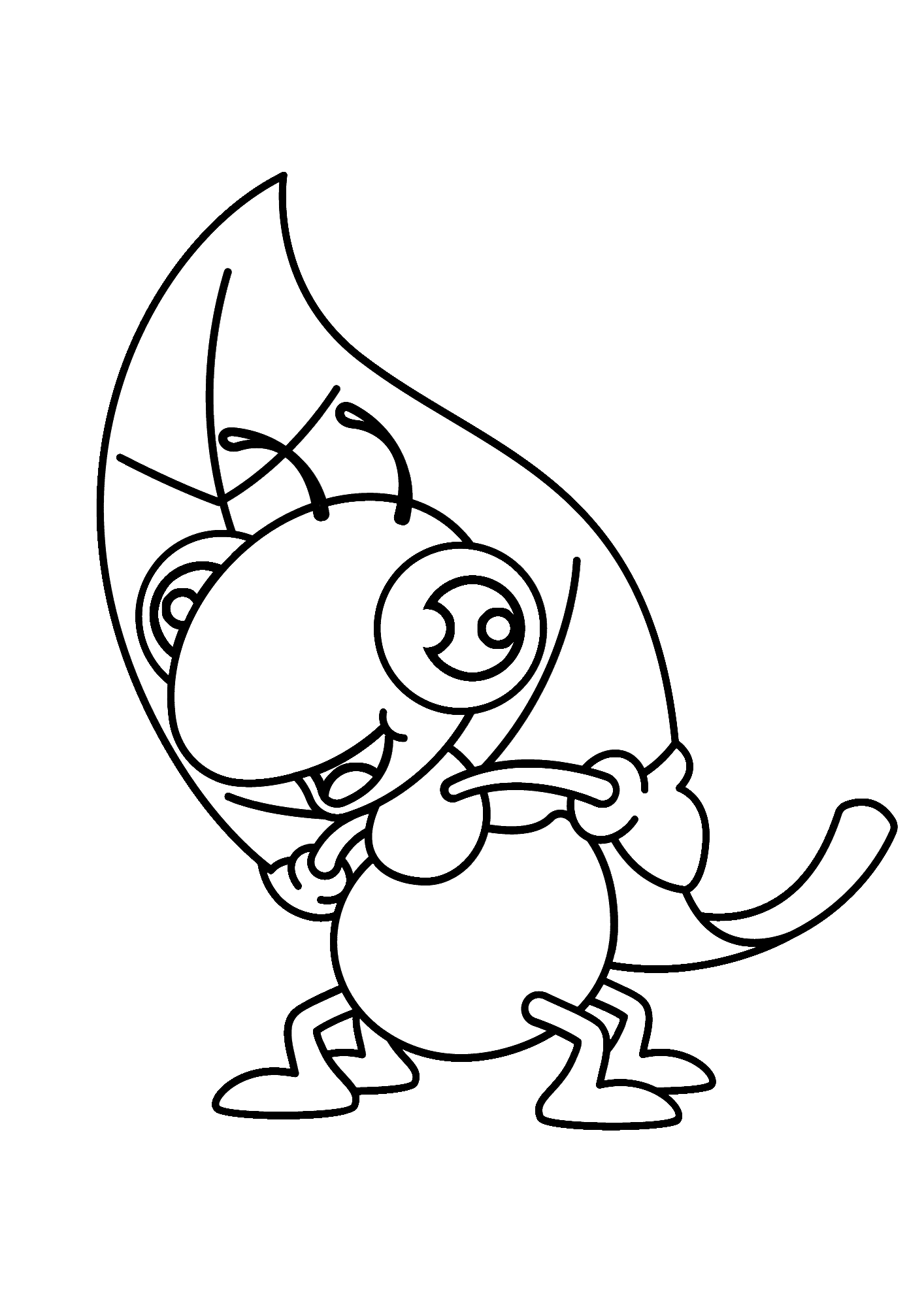 A Is For Ant Coloring Page