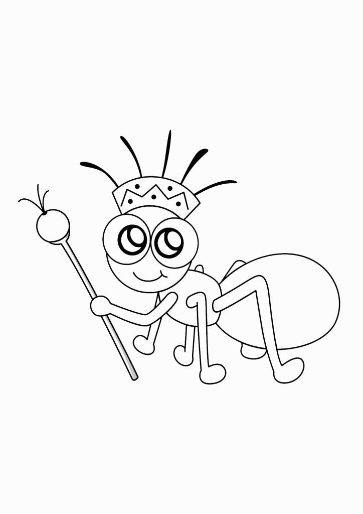 Ant Body Part Coloring Page