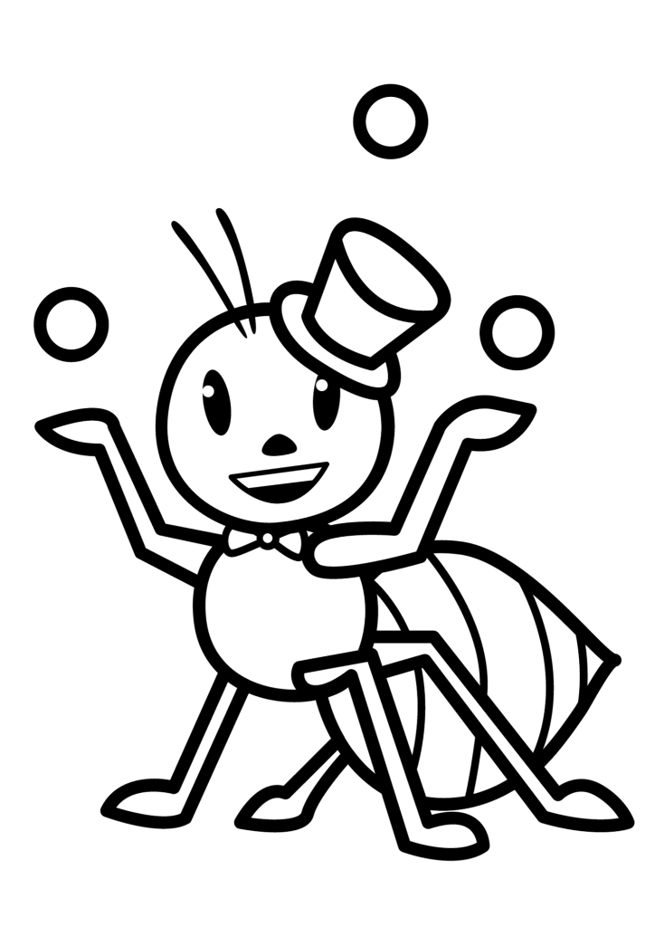 Ant Coloring Pages For Kids