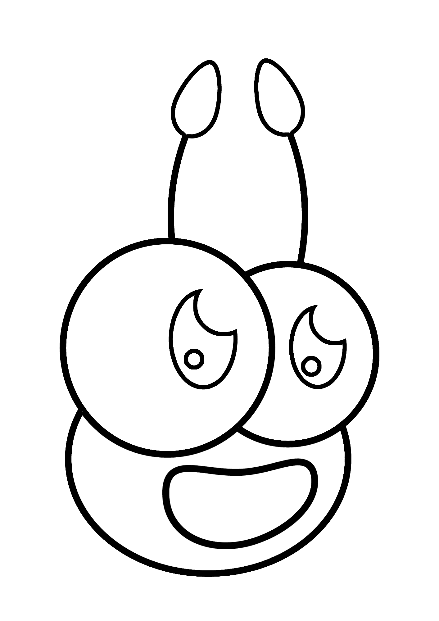 Ant Face Coloring Page