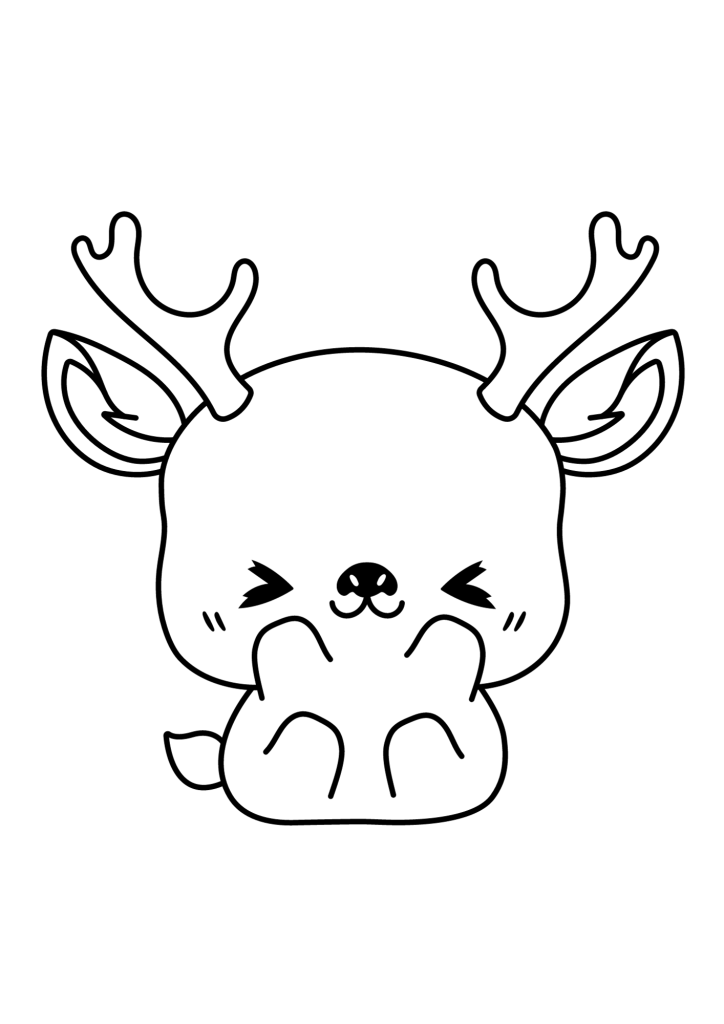Baby Deer Coloring Pages